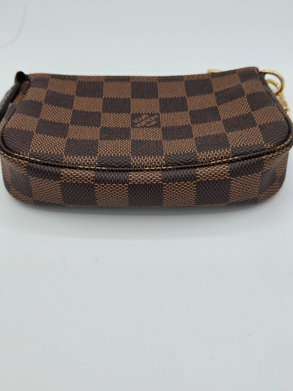Louis Vuitton Mini Pochette Accessories – Damier Ebene | Chain Wristlet | - Picture 8 of 14